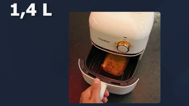 Capacidade da Mini Airfryer Gaabor