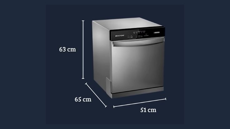 Medidas da lavadora de louça Brastemp BLF08BS