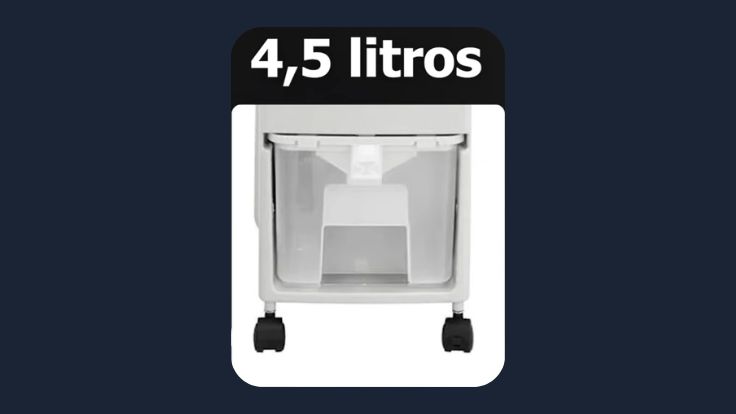 Capacidade do reservatório