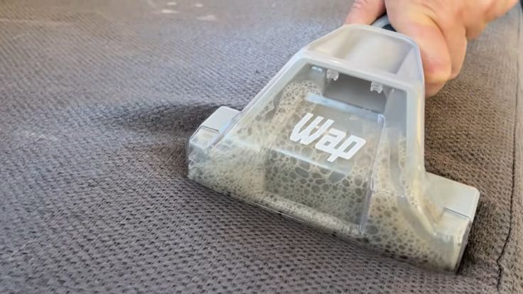 Extraindo sujeira com a WAP Spot Cleaner W3