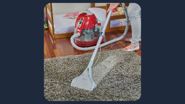 Limpando tapete com a WAP Aqua Cleaner