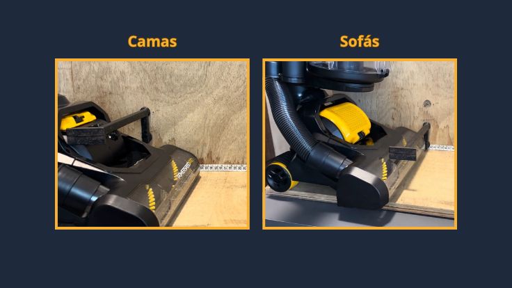 Alcance abaixo dos móveis