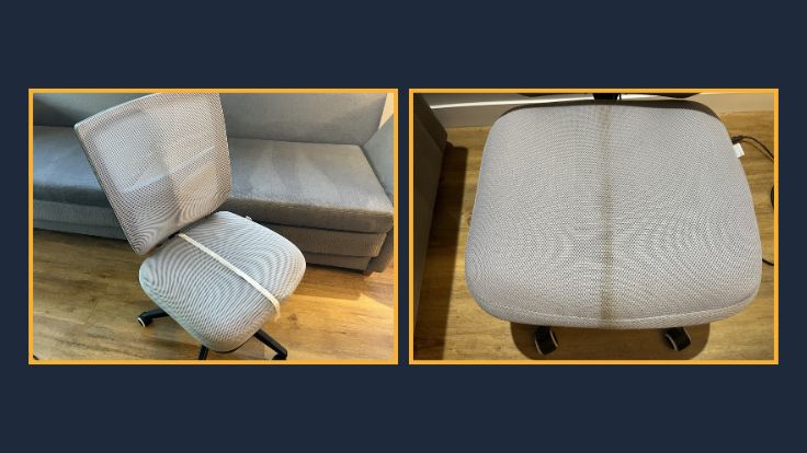 Cadeira depois da limpeza