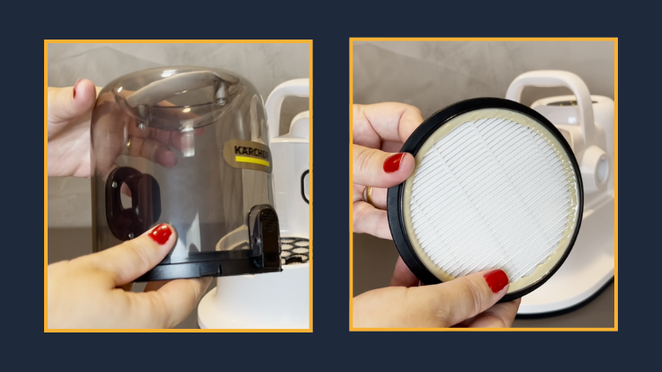 Reservatório e filtro