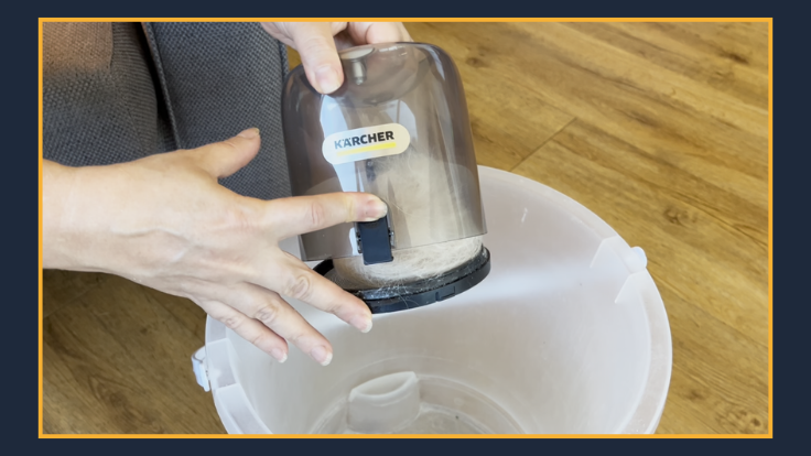 Esvaziando reservatório